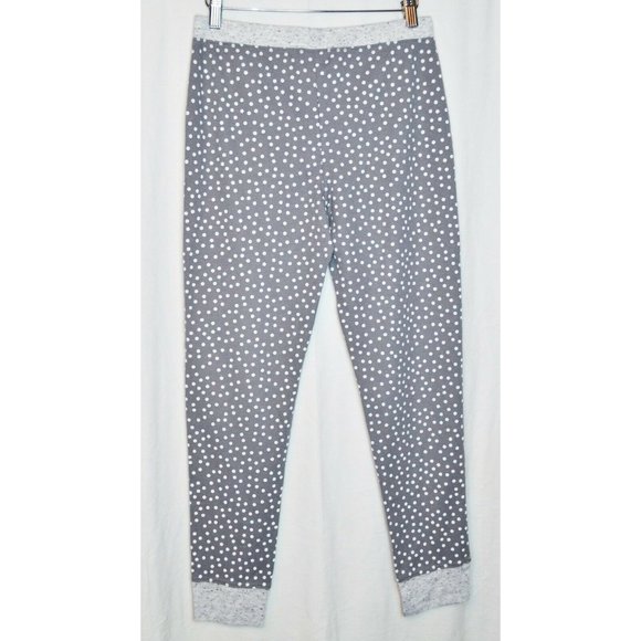 Jenni Intimates Thermal Leggings Pajama Bottoms Gray/White Polka Dot Size S - Picture 2 of 4